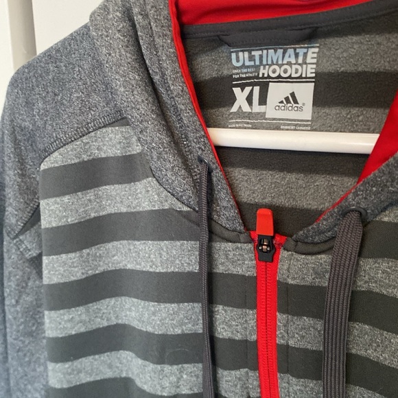 Men’s Striped Adidas Ultimate Hoodie - Picture 3 of 4